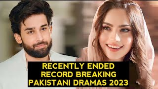 Top 5 Recently Ended Record Breaking Pakistani Dramas 2023 New List [upl. by Erle]