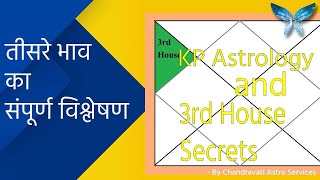 तीसरे भाव का संपूर्ण विश्लेषण। KP Astrology 9 Planets and 3rd House Secretes [upl. by Suzanna]