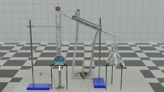 Fractional Distillation Animation BlenderFlipFluids [upl. by Idnod]