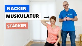 Nackenmuskulatur stärken 💪 Mit DIESEN 4 effektiven Übungen sofort anwendbar [upl. by Readus129]