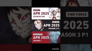 Upcoming Anime 2025 anime music netflixanime onepiece naruto [upl. by Enahc]