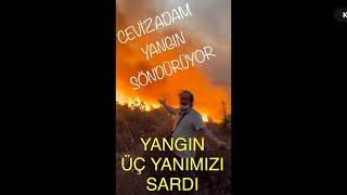 17 AğustosYANGIN TÜM ŞİDDETİYLE ETRAFIMIZI SARIYOR Tehlikeli olmaya başladı Ceviz Adam Ahmet [upl. by Enilada]