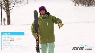 Thoms ReviewElan Wingman 82 TI Skis 2022Skiscom [upl. by Phaih48]