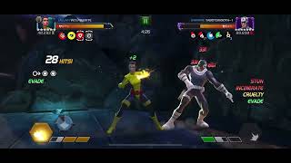 MCoC Negasonic Teenage Warhead vs R3 Bullseye on node 41 Scared Stiff Power Focus 2 Bubble Shield [upl. by Notsej]