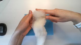 How to Wrap  Needle Felting for Beginners Making the Core Shape [upl. by Yelsek331]