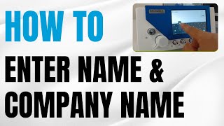 Flow Analyser PRO  How to enter Name and Company [upl. by Alket]