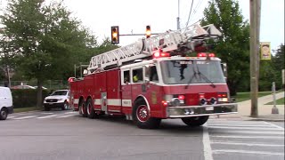 Fame Fire Company Spare Ladder 53 Responding to a Fire Alarm [upl. by Viquelia]