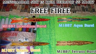 Menggambar Stik Es Krim bermotifSG M1887incendium BurstSolaris BurstAQua BurstampTerrano Burst [upl. by Temme]