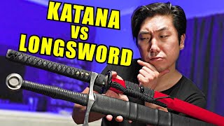 Katana VS Longsword  The Sad TRUTH [upl. by Hahcim31]