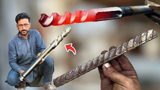 Steel iron shaft drill thread top 2 together I developed with my skills that no one can do [upl. by Airetahs]