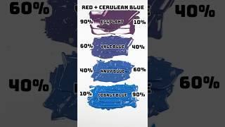 How Red  Cerulean blue  colors satisfying colormixing relaxing [upl. by Mcnelly]