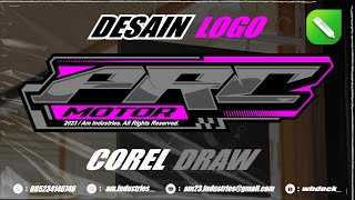 PROSES DESAIN LOGO PART 41  COREL DRAW [upl. by Anirt]