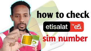 how to check sim card number dubaivlog etisalat shortvideo short shorts [upl. by Favin]