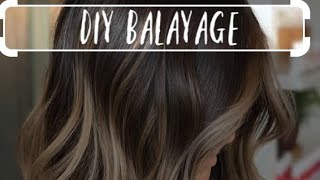 HOW TO Diy Balayage Cheap and Easy DARK HAIR [upl. by Naerda758]