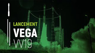 Vol VV19 â€“ PlÃ©iades Neo 4  LEDSAT  RADCUBE  SUNSTORM  BRO4  Lancement Vega  Arianespace [upl. by Luahs688]