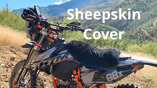 Sheepskin to save your bootskin  Dirt bike monkey boot prevention [upl. by Hertzfeld]