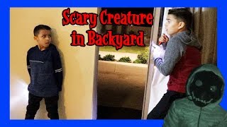 SCARY CREATURE IN BACKYARD PT1  JURRASIC WORLD TOYS  DampD SQUAD [upl. by Odnomyar325]