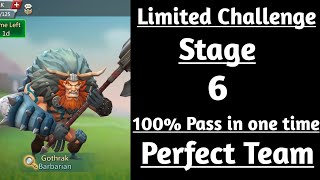 Lords mobile Limited Challenge Barbaric journey stage 6Barbarian Limited Challenge Stage 6 [upl. by Thomajan7]