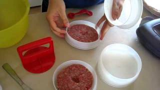 tupperware hamburger press demo [upl. by Floridia]