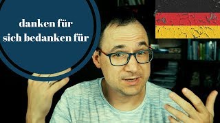 danken oder sich bedanken  język niemiecki  gerlicpl [upl. by Colfin]