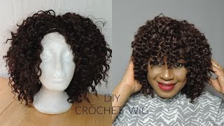 UNDER £5  LETS MAKE A SIMPLE CROCHET WIG [upl. by Annahsor574]