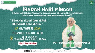 LIVE Ibadah Hari Minggu XXIII Sesudah Pentakosta  27 Oktober 2024 [upl. by Prentice202]