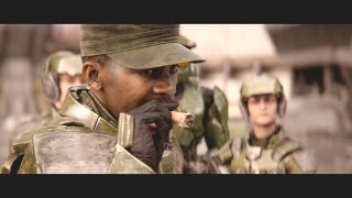 Sgt Johnson Halo 2 Anniversary Cutscenes Remastered by Blur Studios 1080p  60fps [upl. by Ahsinod]