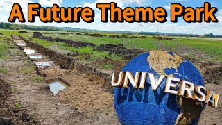 Walking Across The FUTURE Universal Studios UK Theme Park [upl. by Byrle]