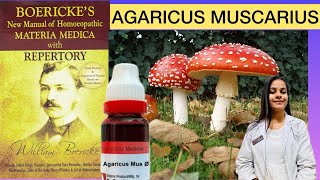 Agaricus homeopathic mother tincture boerickes materia medica [upl. by Assiluj407]