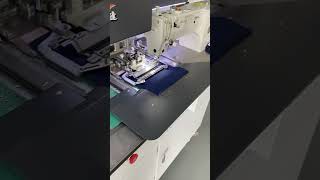 LingFeng Fully automatic pocket welting machine manufacturing factory sewing machinesewing [upl. by Odnomar]