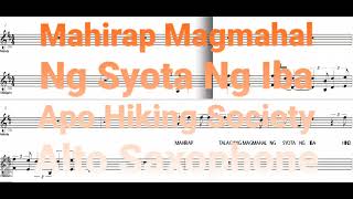 Mahirap Magmahal Ng Syota Ng Iba Eb Alto Saxophone Sheet Music Play Along Back Track [upl. by Cut]