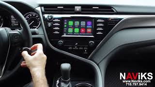 2018 Toyota Camry Entune 30 NAViKS Apple CarPlay  Android Auto Wired amp Wireless  USB Media [upl. by Kania]