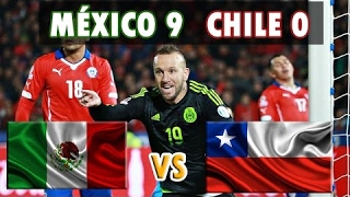 MÉXICO 9 vs 0 CHILE  AMISTOSO 2016  La Venganza de los Charros  El Tricolor golea a los mapochos [upl. by Winther]