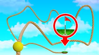 The LONGEST TIGHTROPE Skill Course Golf It [upl. by Merow]