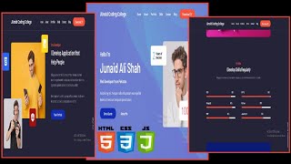 🔥😍Make Professional Portfolio Full Website portfolio website html css js  portfolio website [upl. by Ecienal]