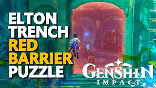 Fontaine Elton Trench Hydroculus Red Barrier Puzzle Genshin Impact [upl. by Shererd]