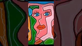 Artes color cubista art artistpainting painting canvas cubism artist drawing artwork [upl. by Onirotciv]