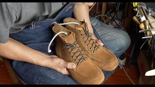 Moc Toe Boots Handmade from Leather  Watch a Cobbler Craft Boots from Start to Finish [upl. by Sacha]