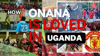 Andre Onanas warm welcome from Ugandans Manchester United fans onana manchesterunited [upl. by Edla487]