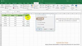 How to keep formula cell reference constant in Excel [upl. by Hgielak]