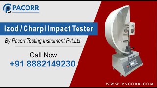 IZOD Charpy Impact Tester  by Pacorr Testing Instruments [upl. by Eidnam]