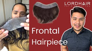 Applying a Frontal Hairpiece at Home  Lordhair Men’s Frontal Hairpieces [upl. by Rox151]