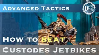 40K tactics How to beat custodes jet bikes [upl. by Odnomyar261]