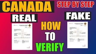 How To Check Canada Visa Fake or Real  Check LMIA  Check Work Visa Step By Step [upl. by Aititil325]