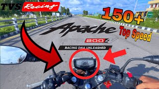 150 Top speed  MY bike top speed Apache 200 4v top speed  tvs apache 200 4v top speed  Hyper [upl. by Karolina]