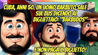 BARZELLETTA BARBUDOS CUBANI SENZA BIGLIETTO barzellettegratis barzellettedivertenti umorismo [upl. by Ttezzil]