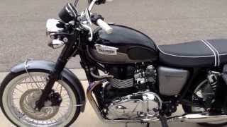 2012 triumph Bonneville T100 with bc sleepers [upl. by Aneahs]