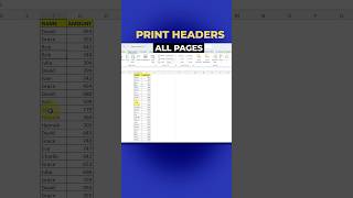 Print headers on every page in excel in seconds  step by step guide [upl. by Daly795]