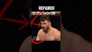 ‼️ 👺during a match the fighter repaired his broken nose using his hand PewDiePie boxing ufc mma [upl. by Ahsiled]