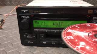 Toyota CD player bench test [upl. by Gnaoh]